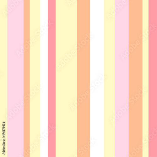 Striped pattern with stylish and bright colors. Pink, yellow and orange stripes. Background for design in a vertical strip