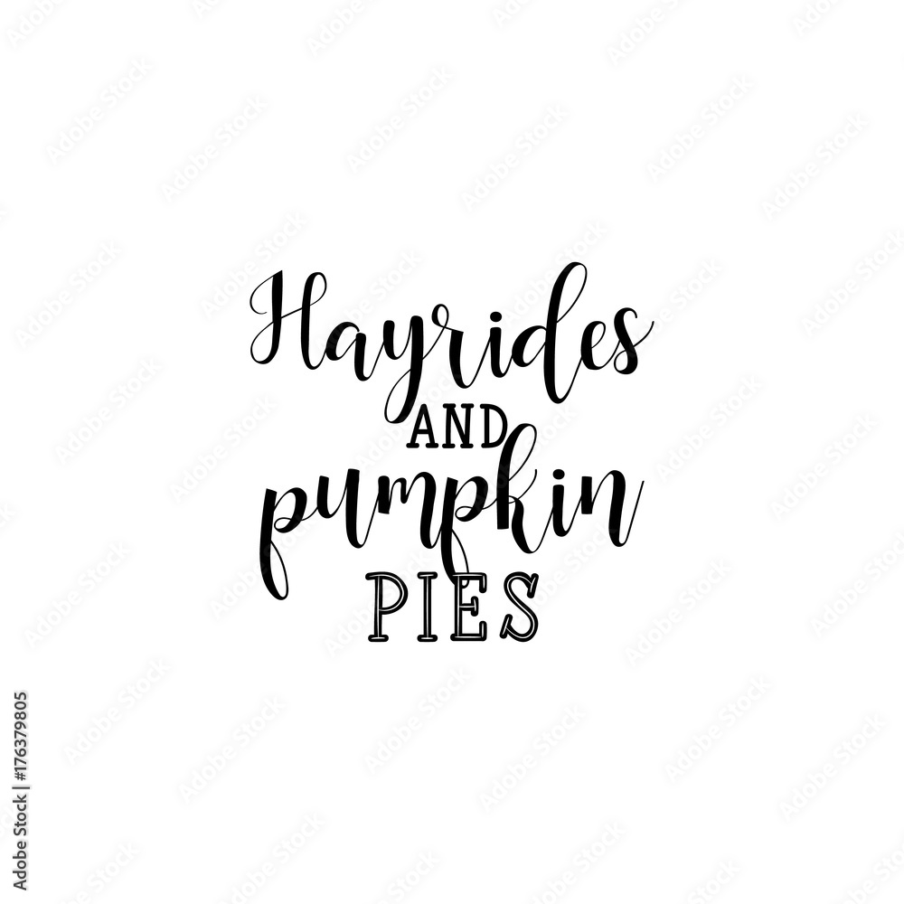 Vector Hayrides and pumpkin pies lettering collection. Handdrawn typography. Labels, logo, text design. Thanksgiving party invitation and greeting card design. Vector Hayrides and pumpkin pies lettering collection. Handdrawn typography. Labels, logo, text design. Thanksgiving party invitation and greeting card design.