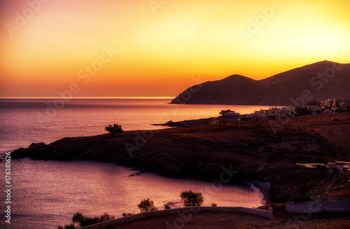 Sunrise at Crete island, Greece