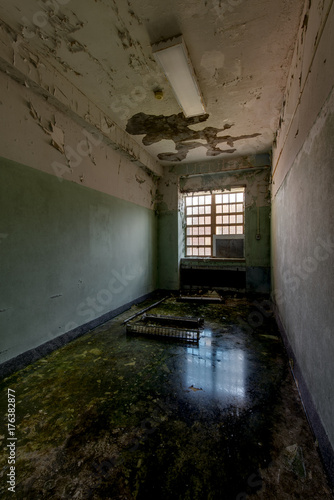 Flooded Room with Reflections - Abandoned Hudson River State Hospital - New York