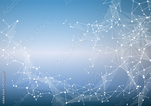 Abstract background for design technology and networking science
