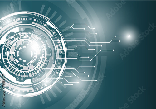 Abstract background for design technology and networking science