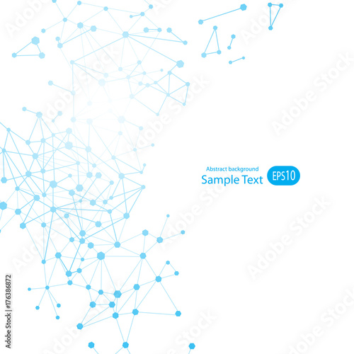 Abstract background for design technology and networking science