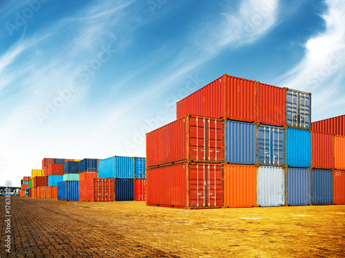 Industrial Container yard for Logistic Import Export business