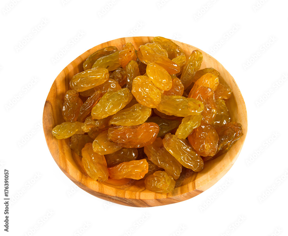 yellow jumbo size raisins isolated on white yellow jumbo size raisins isolated on white