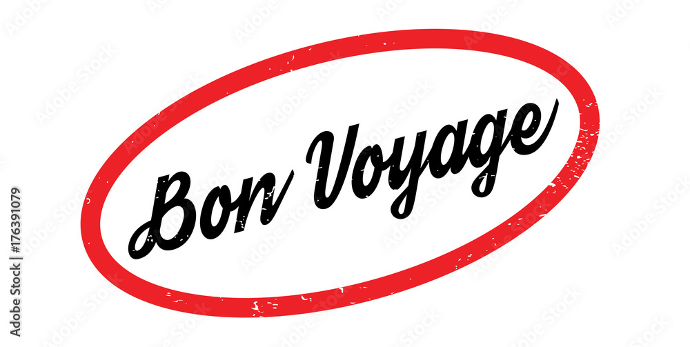 Bon Voyage rubber stamp. Grunge design with dust scratches. Effects can be easily removed for a clean, crisp look. Color is easily changed. Bon Voyage rubber stamp. Grunge design with dust scratches. Effects can be easily removed for a clean, crisp look. Color is easily changed.
