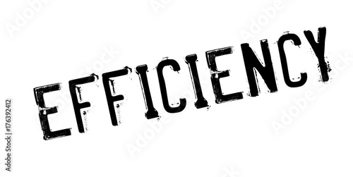 Efficiency rubber stamp. Grunge design with dust scratches. Effects can be easily removed for a clean, crisp look. Color is easily changed.