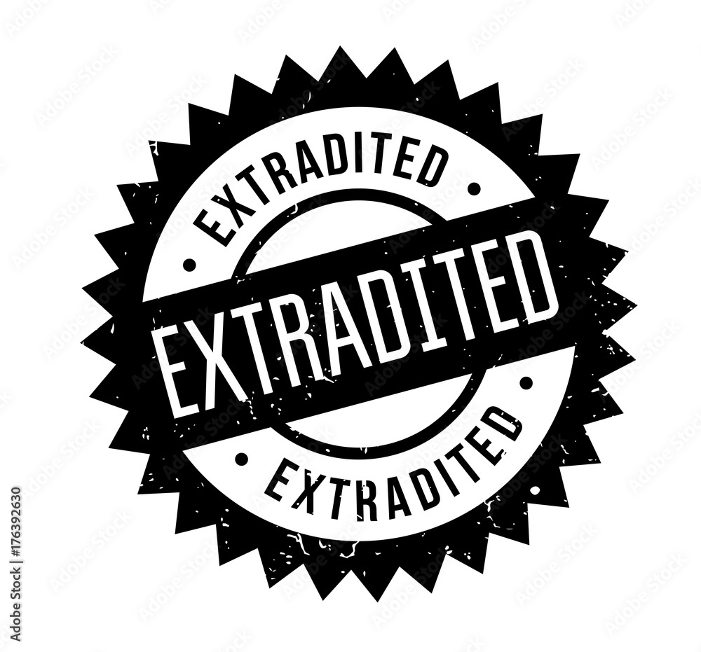 Extradited rubber stamp. Grunge design with dust scratches. Effects can be easily removed for a clean, crisp look. Color is easily changed.