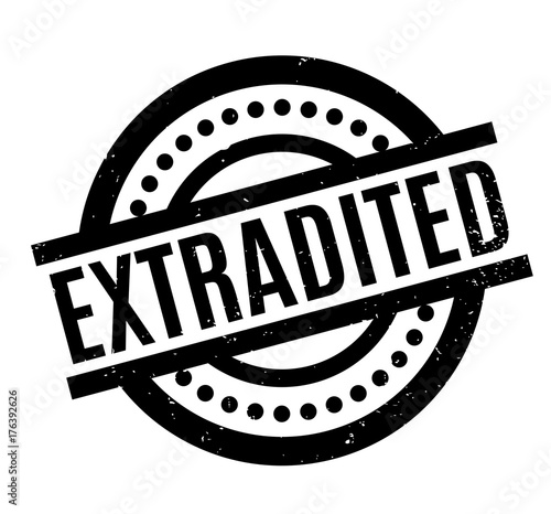 Extradited rubber stamp. Grunge design with dust scratches. Effects can be easily removed for a clean, crisp look. Color is easily changed.