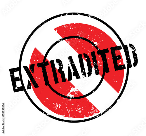 Extradited rubber stamp. Grunge design with dust scratches. Effects can be easily removed for a clean, crisp look. Color is easily changed.