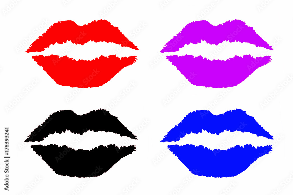 collection of lips colors collection of lips colors