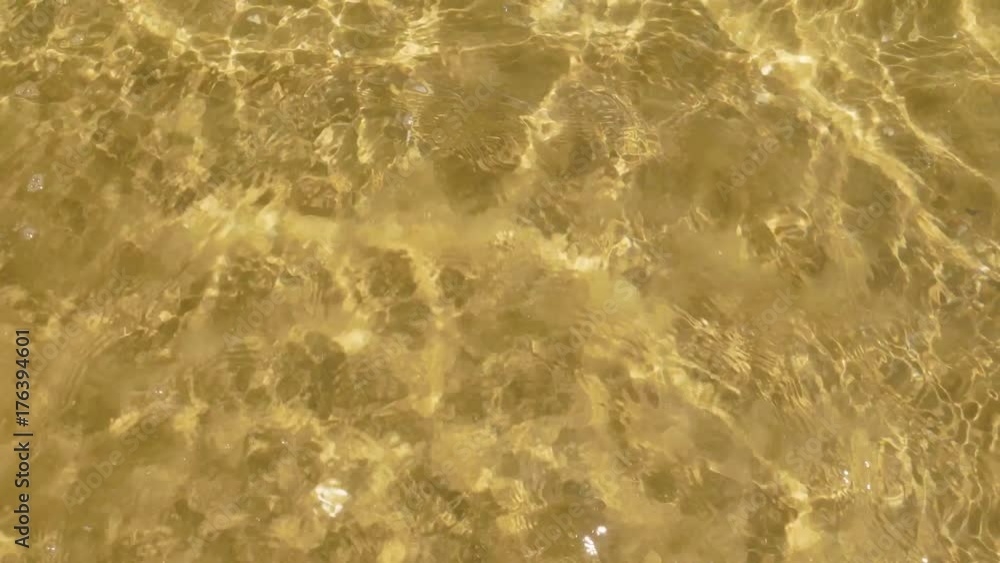 caustics below the water surface 4k video