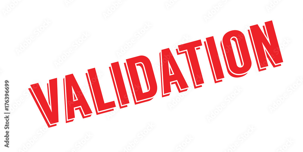 Validation rubber stamp. Grunge design with dust scratches. Effects can be easily removed for a clean, crisp look. Color is easily changed. Validation rubber stamp. Grunge design with dust scratches. Effects can be easily removed for a clean, crisp look. Color is easily changed.