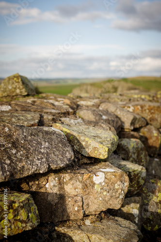 Close up Hadrian's Wall