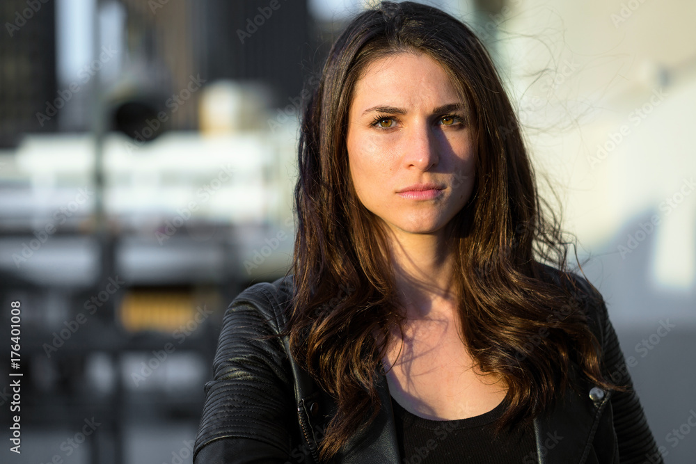 Portrait of a young homeless woman alone troubled confused and living a life of danger Portrait of a young homeless woman alone troubled confused and living a life of danger