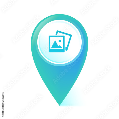 Map Pointer blau - Bilder