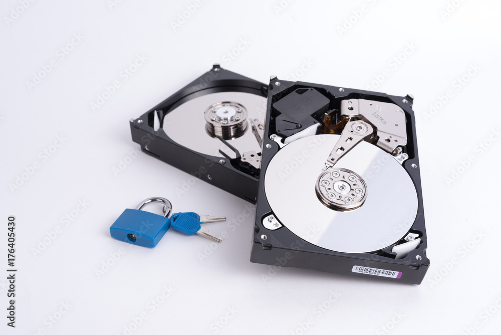 Festplatte mit Sicherheitsschloss