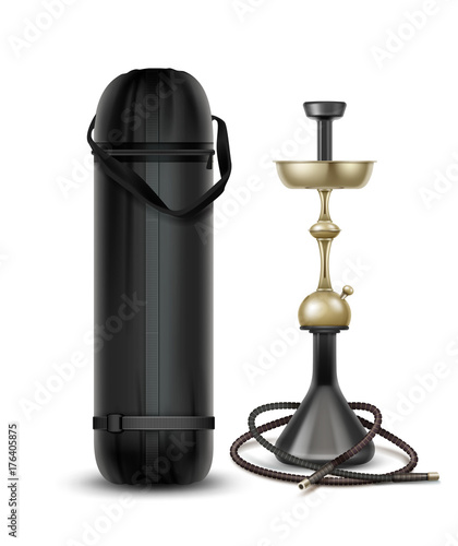Big golden hookah