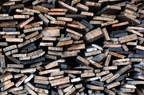 Planks of timber cut. © aliengel