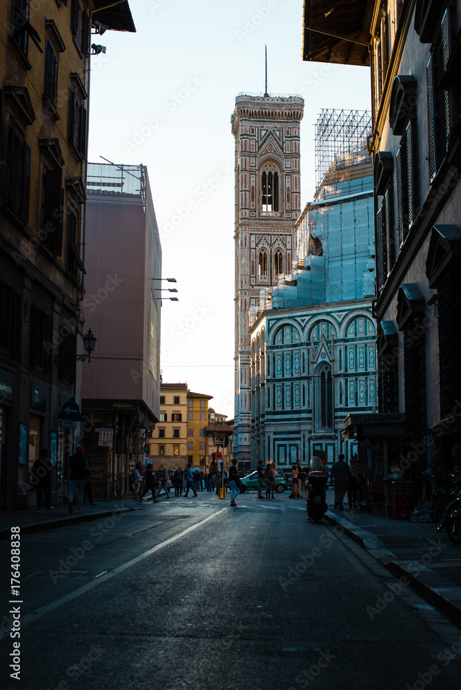 Centro storico di Firenze e Campanile di Giotto e cattedrale di Santa Maria del Fiore