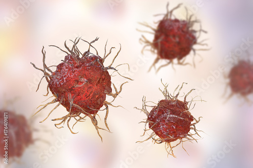 Foto Dendritic cell, antigen-presenting immune cell, 3D illustration