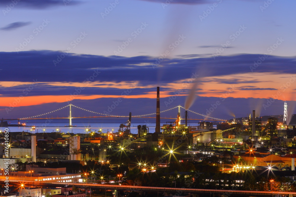 Fototapeta premium Muroran night view