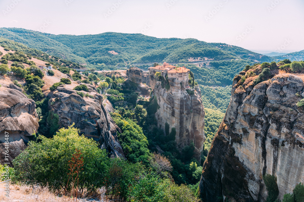 Fototapeta premium Meteora monasteries, Greece. Varlaam monastery