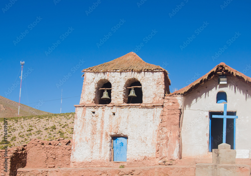 Small Church at Atacam desert, Chile