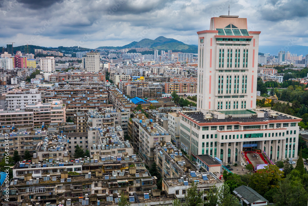 Fototapeta premium Library in Kunming, capital of Yunnan province in China