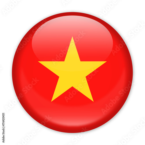 Vietnam Flag Vector Round Icon