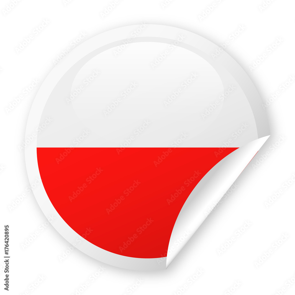 Poland Flag Vector Round Corner Paper Icon Poland Flag Vector Round Corner Paper Icon