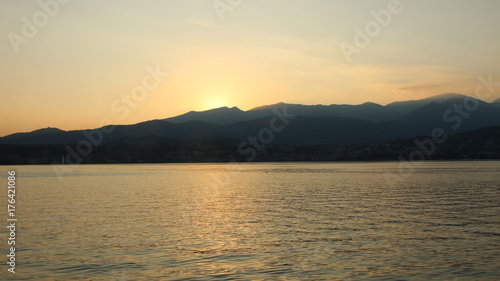 Sunset in Ticino. Switzerland