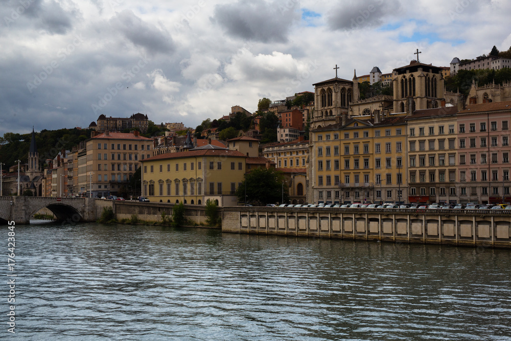 View of the city of Lyon