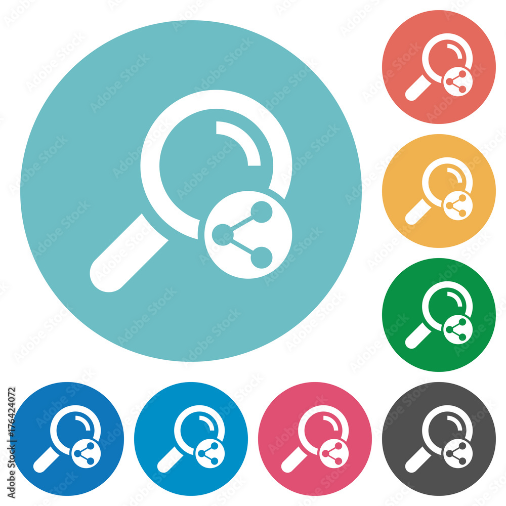 Share search flat round icons Share search flat round icons