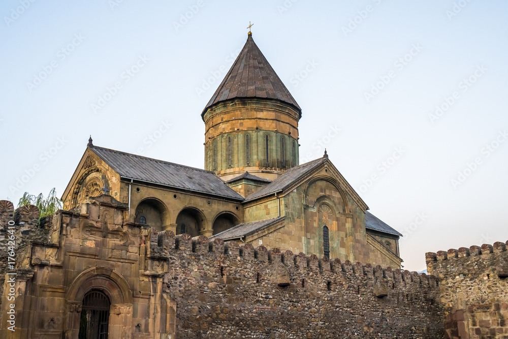 Svetitskhoveli Cathedral is Georgian Orthodox cathedral located in the historical town of Mtskheta, Georgia