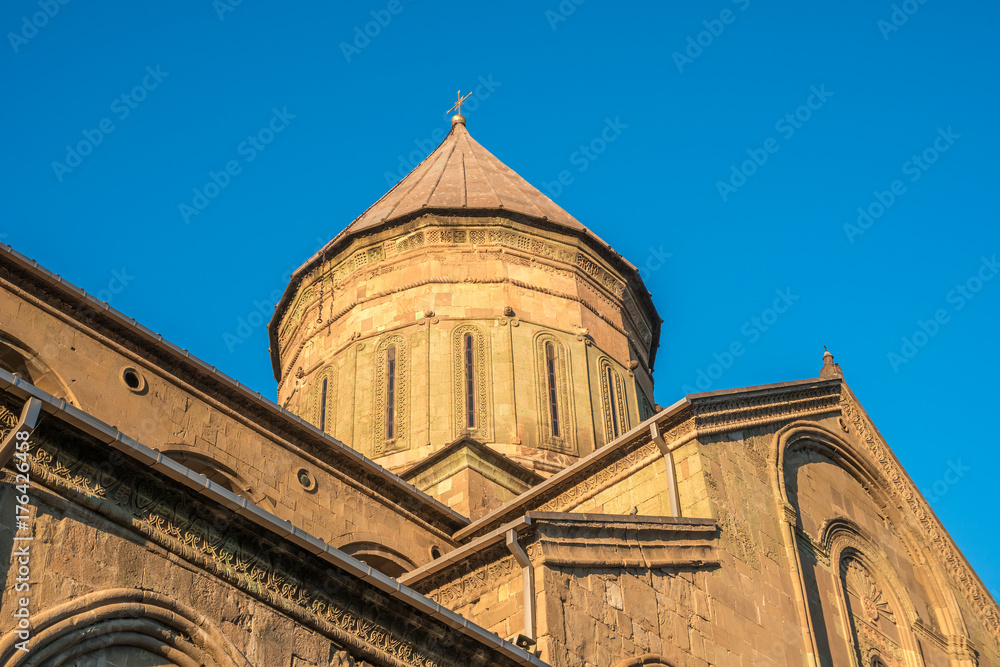 Svetitskhoveli Cathedral is Georgian Orthodox cathedral located in the historical town of Mtskheta, Georgia