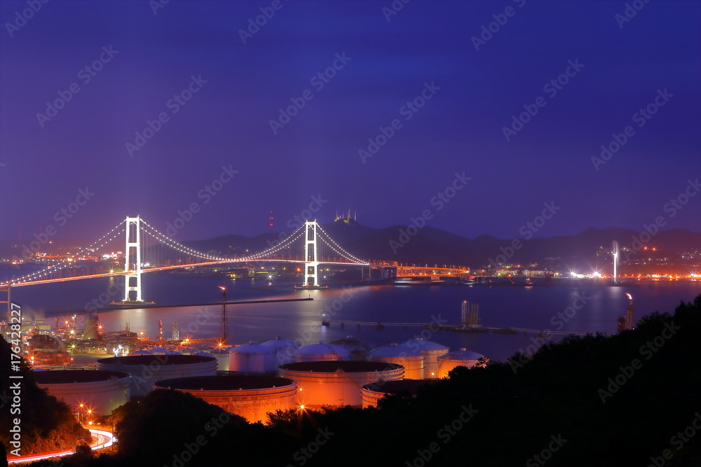 Muroran night view Muroran night view