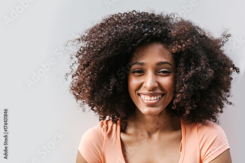 Latin American Afro Woman Isolated on White