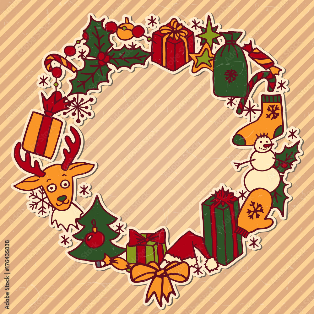 Christmas wreath frame Christmas wreath frame