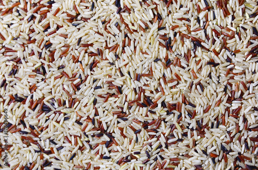 High quality world's rice background texture. Mix of several varieties.