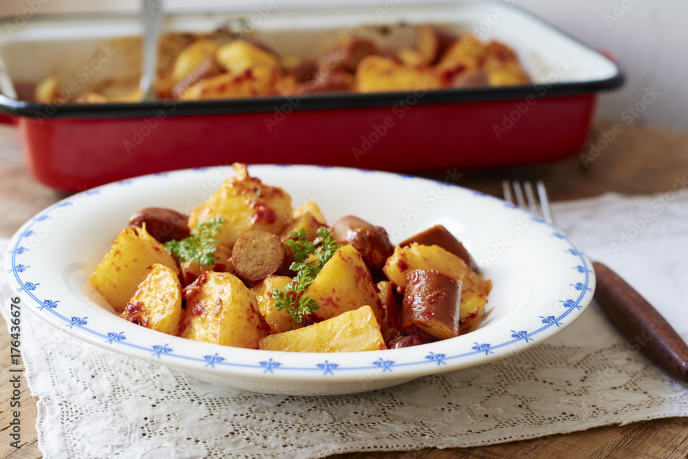 May turnips with potatoes and sausage May turnips with potatoes and sausage