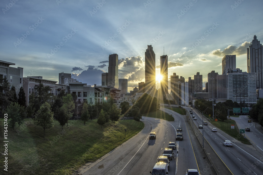 Atlanta Skyline at Sunset