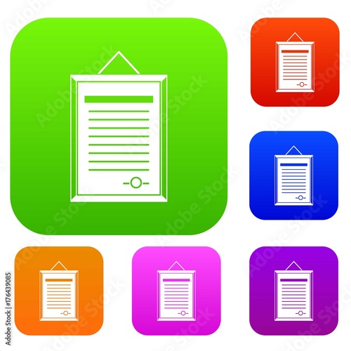 Sertificate set color collection