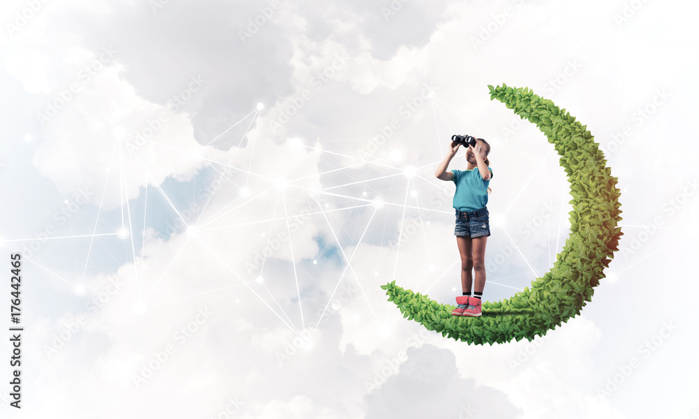 Idea of children Internet communication or online playing and pa Idea of children Internet communication or online playing and pa