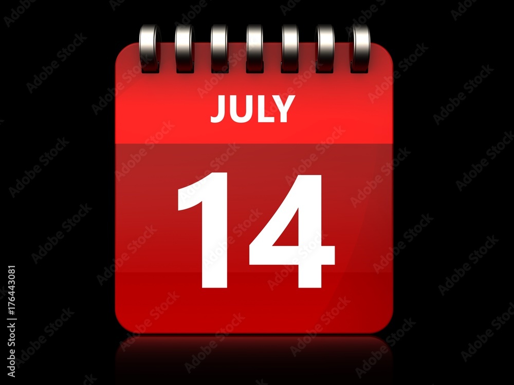 3d 14 july calendar 3d 14 july calendar