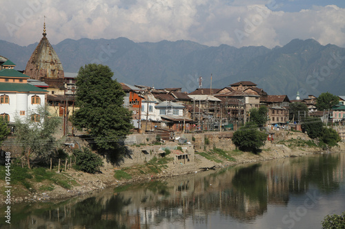 Jhelum river in Srinagar, India