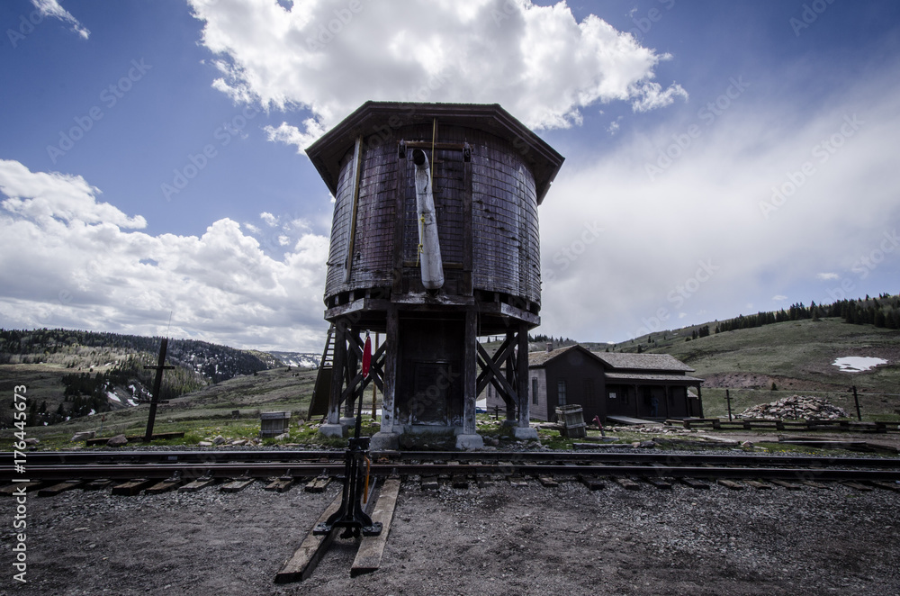 Water Tower for Train. Osier. Colorado. 