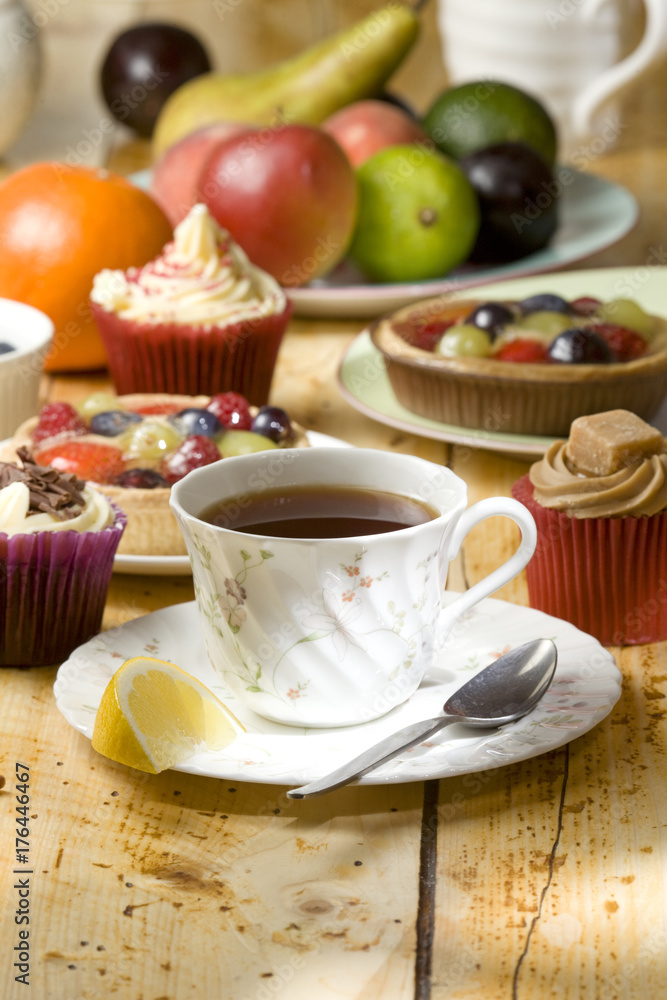 black tea with cakes black tea with cakes