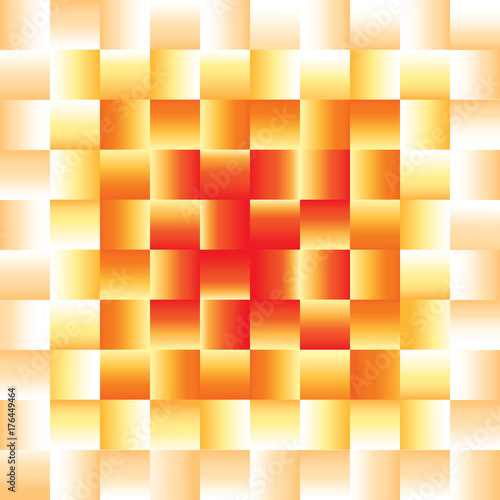 Weave pattern with tones of orange colors