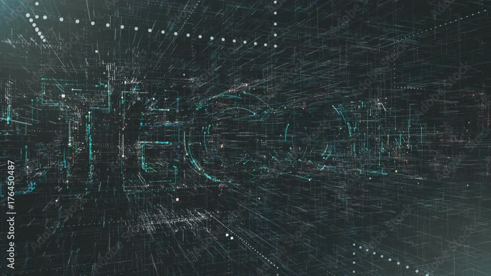 computer generated background. the word litecoin is formed. seamless loop.